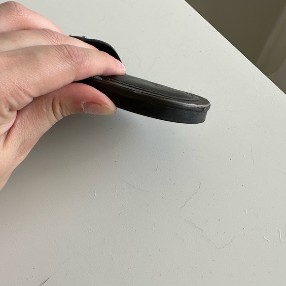 Marc fisher black studded cross sandals size 7.5 - GUC - Picture 5 of 6